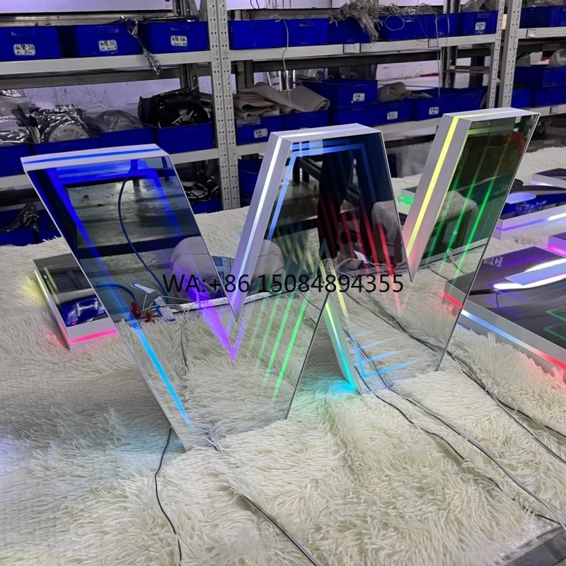 Manufacturer's 3D Infinity Mirror Acrylic Letters LED Light Source for Office Advertising
Manufacturer's 3D Infinity Mirror Acrylic Letters LED Light Source for Office Advertising