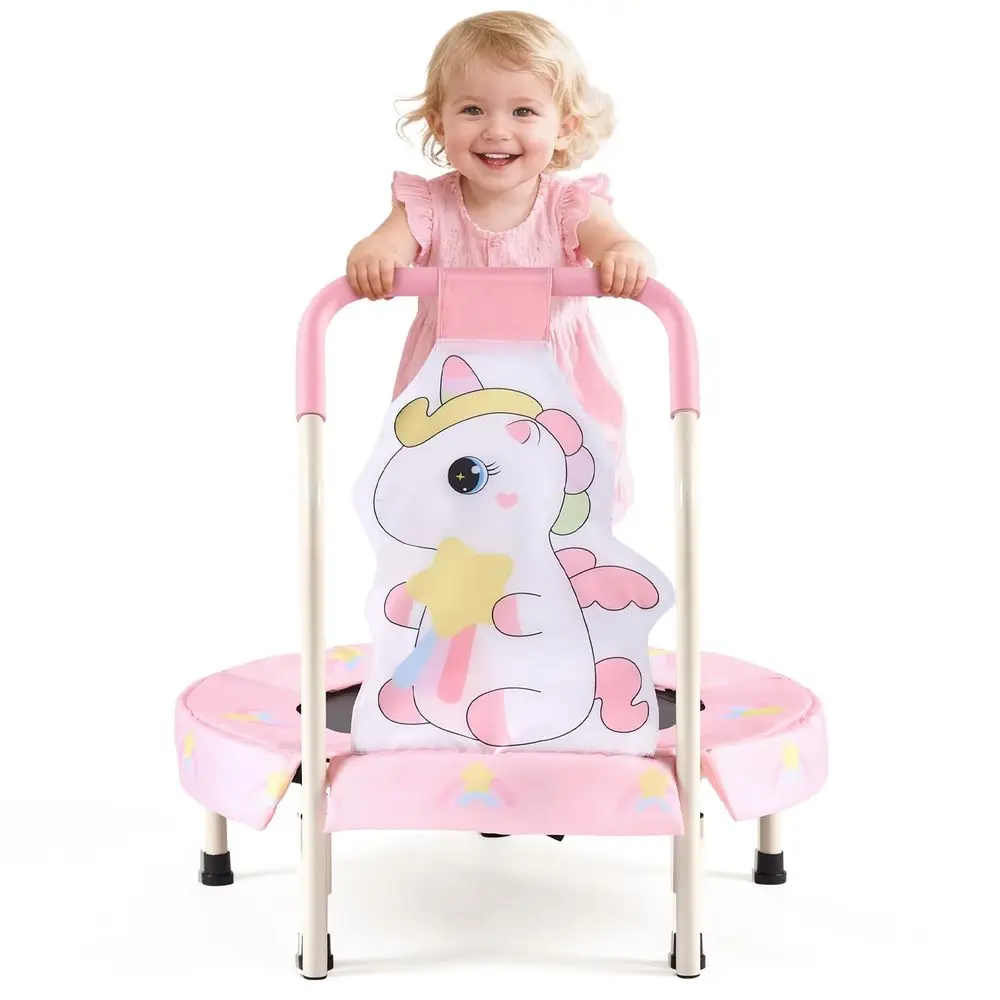 27 Unicorn Mini Trampoline for Toddlers, Small Trampoline with Safety Handle, Rainbow Fairy Unicorn Jumping Toy for Younger Kid
27 Unicorn Mini Trampoline for Toddlers, Small Trampoline with Safety Handle, Rainbow Fairy Unicorn Jumping Toy for Younger Kid