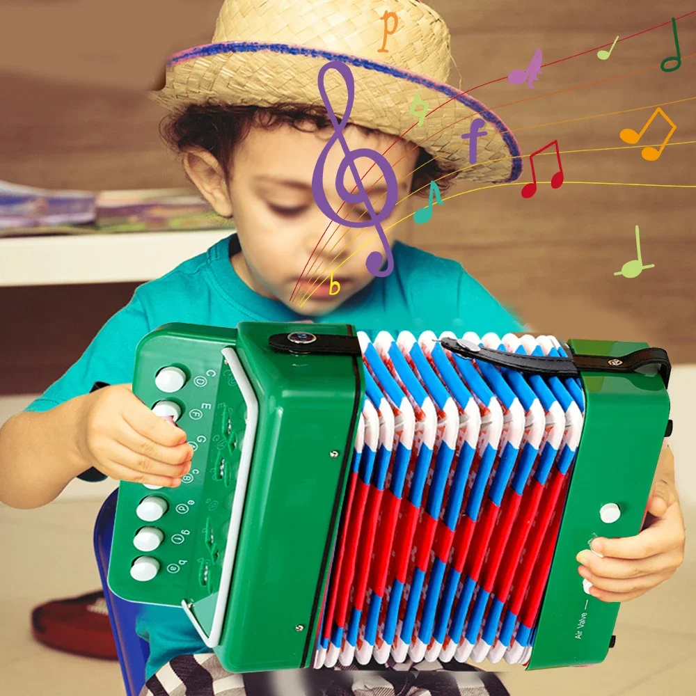 Accordion Toy 7 KeyAccordions for Kids / 10Keys Musical Instrument Educational Toys Gifts for Toddlers Beginner Boys Girls
Accordion Toy 7 KeyAccordions for Kids / 10Keys Musical Instrument Educational Toys Gifts for Toddlers Beginner Boys Girls
