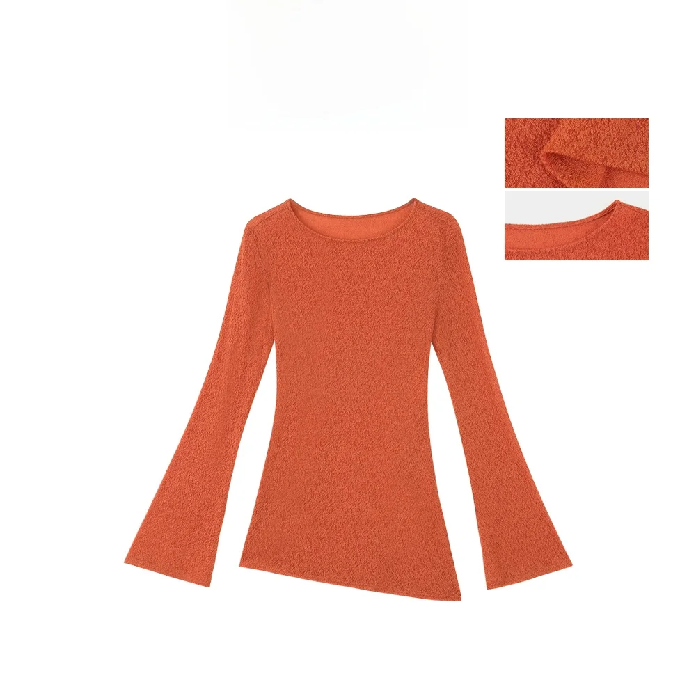 MANNALA Slim Fit Woolen Top with Micro Flared Sves Textured Design Women's Knitted Sweater Q265 Spring 2026 Regular Thi...
MANNALA Slim Fit Woolen Top with Micro Flared Sves Textured Design Women's Knitted Sweater Q265 Spring 2026 Regular Thi...