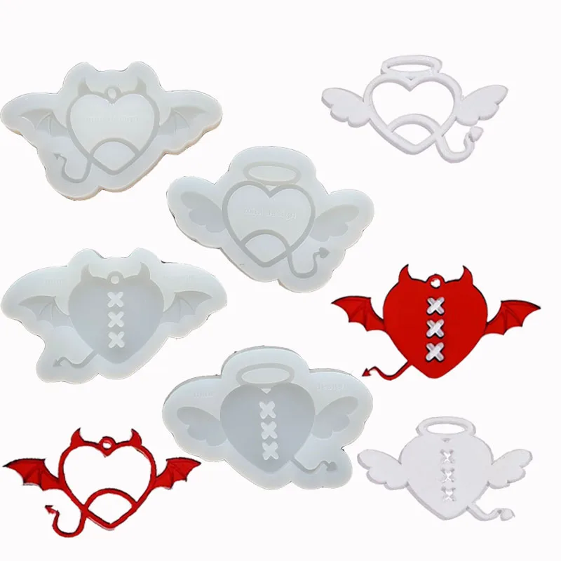 DIY Devil Angel Wing Shaped Silicone Jewelry Mold Button Shaped Mold Epoxy Resin Mold Shaker Mold
DIY Devil Angel Wing Shaped Silicone Jewelry Mold Button Shaped Mold Epoxy Resin Mold Shaker Mold