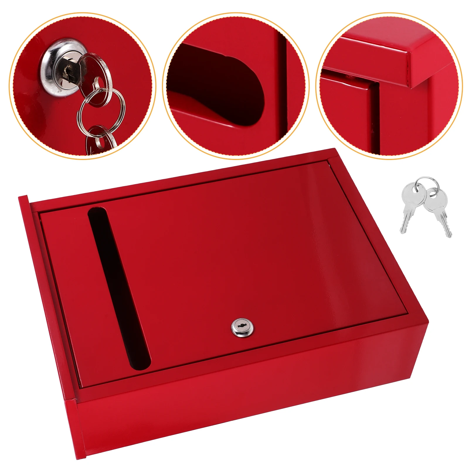 Iron Lockable Suggestion Box Outdoor Wall Mounted Ballot Box for Donation Feedback Complaint Secure Collection Mailbox
Iron Lockable Suggestion Box Outdoor Wall Mounted Ballot Box for Donation Feedback Complaint Secure Collection Mailbox