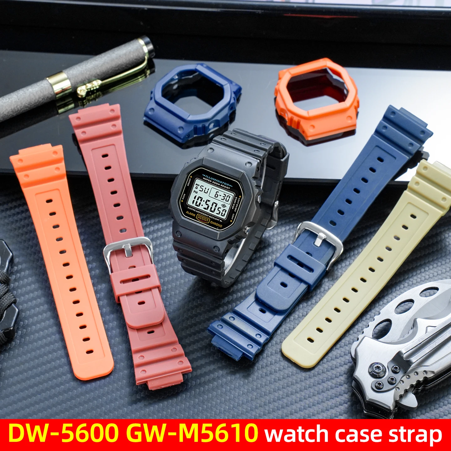 For Casio DW5600 GW5600 GW-M5610 G-5600 Small Square series Watch Protective Bumper Case Resin Band Strap Replacement Kit Tool
For Casio DW5600 GW5600 GW-M5610 G-5600 Small Square series Watch Protective Bumper Case Resin Band Strap Replacement Kit Tool