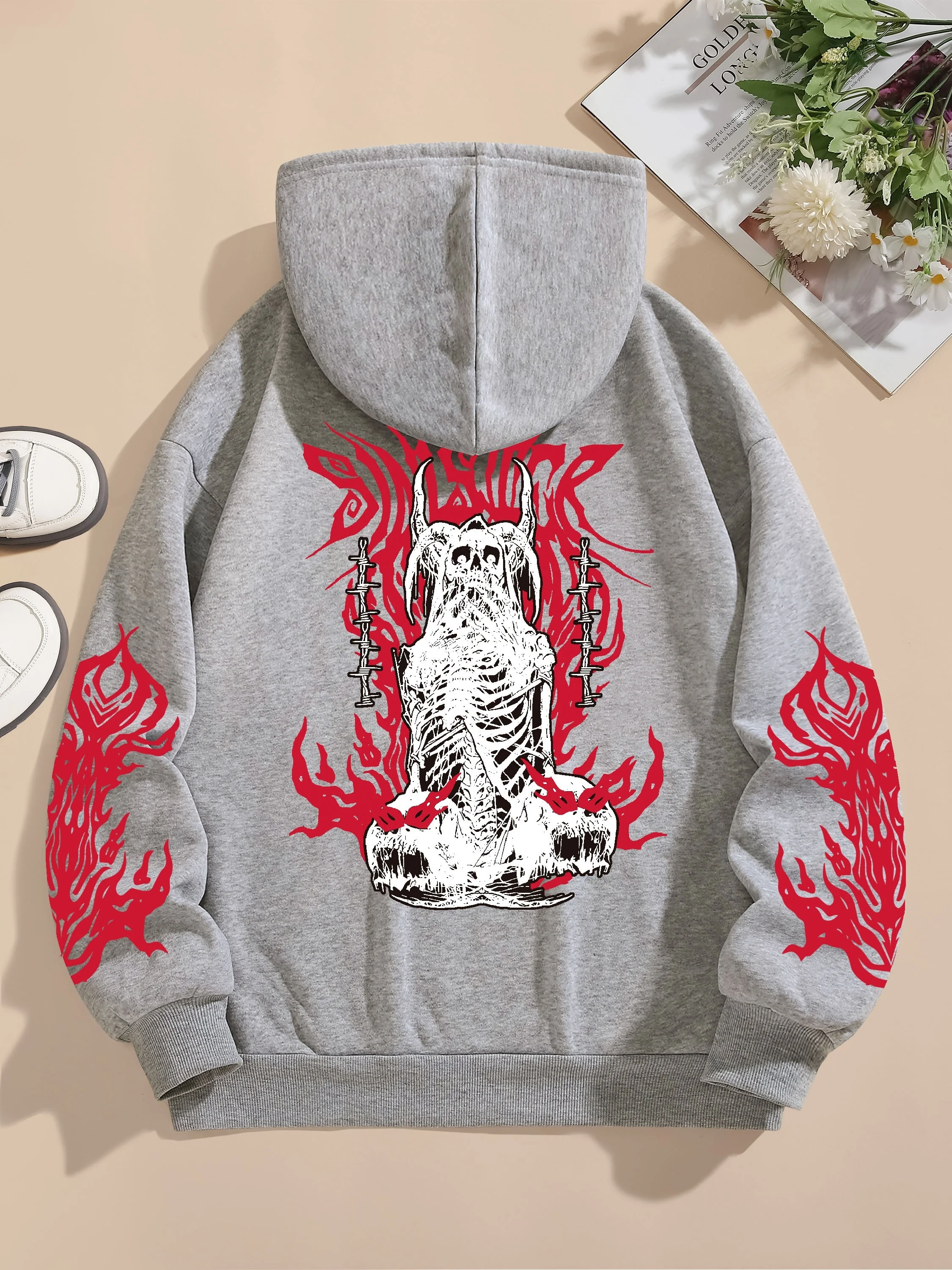 Осенние и зимние мужские и женские костюмы на Хэллоуин с графическим принтом, повседневные пуловеры из полиэстера с капюшоном
Осенние и зимние мужские и женские костюмы на Хэллоуин с графическим принтом, повседневные пуловеры из полиэстера с капюшоном