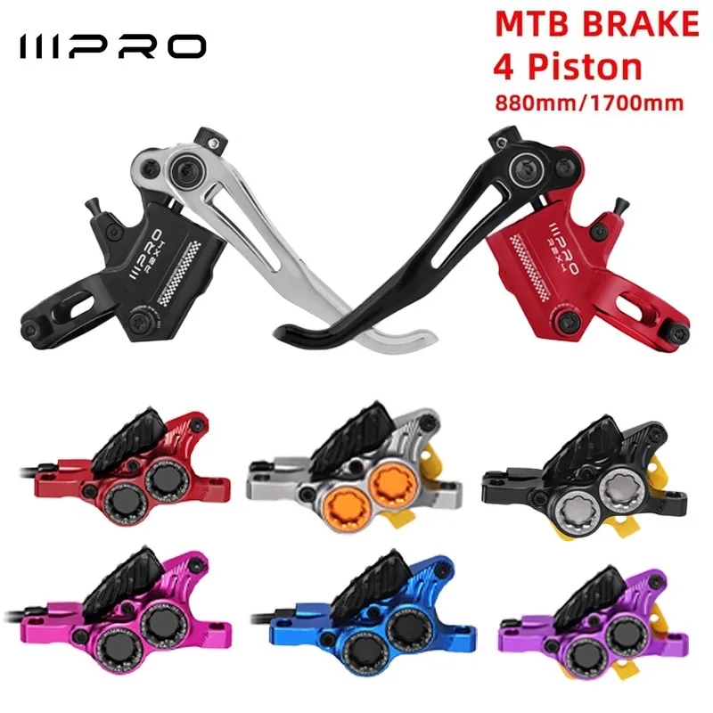 IIIPRO r2x4 4-piston bicycle hydraulic brakes mtb Mountain Road bike 4 piston brakes With brake disc 180mm brake pads For AM DH
IIIPRO r2x4 4-piston bicycle hydraulic brakes mtb Mountain Road bike 4 piston brakes With brake disc 180mm brake pads For AM DH
