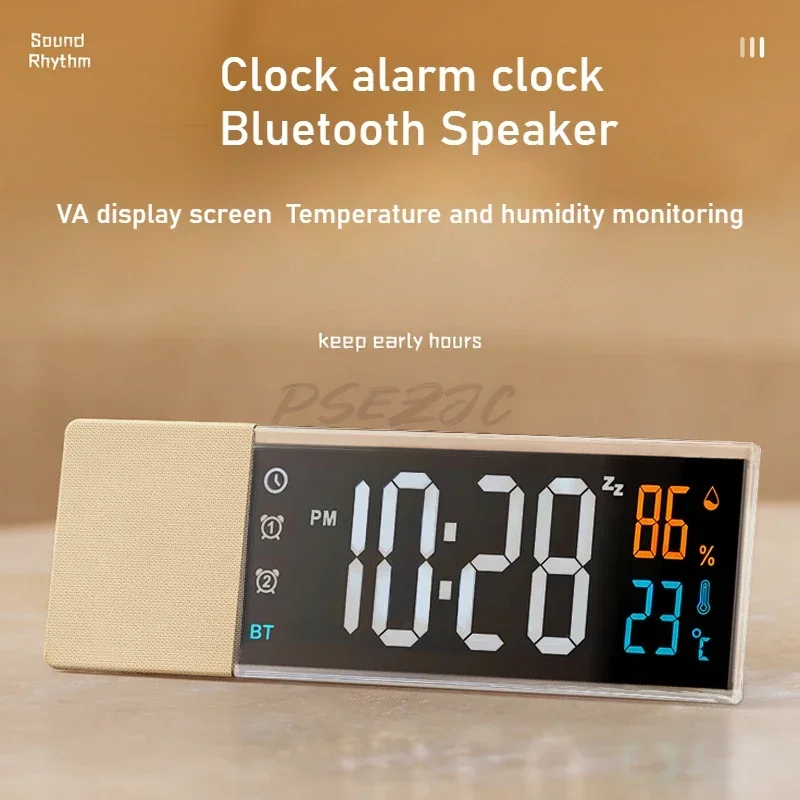 VA Screen Temperature and Humidity Clock Alarm Clock Music Smart Bluetooth Speaker Home Desktop Wireless Speaker
VA Screen Temperature and Humidity Clock Alarm Clock Music Smart Bluetooth Speaker Home Desktop Wireless Speaker