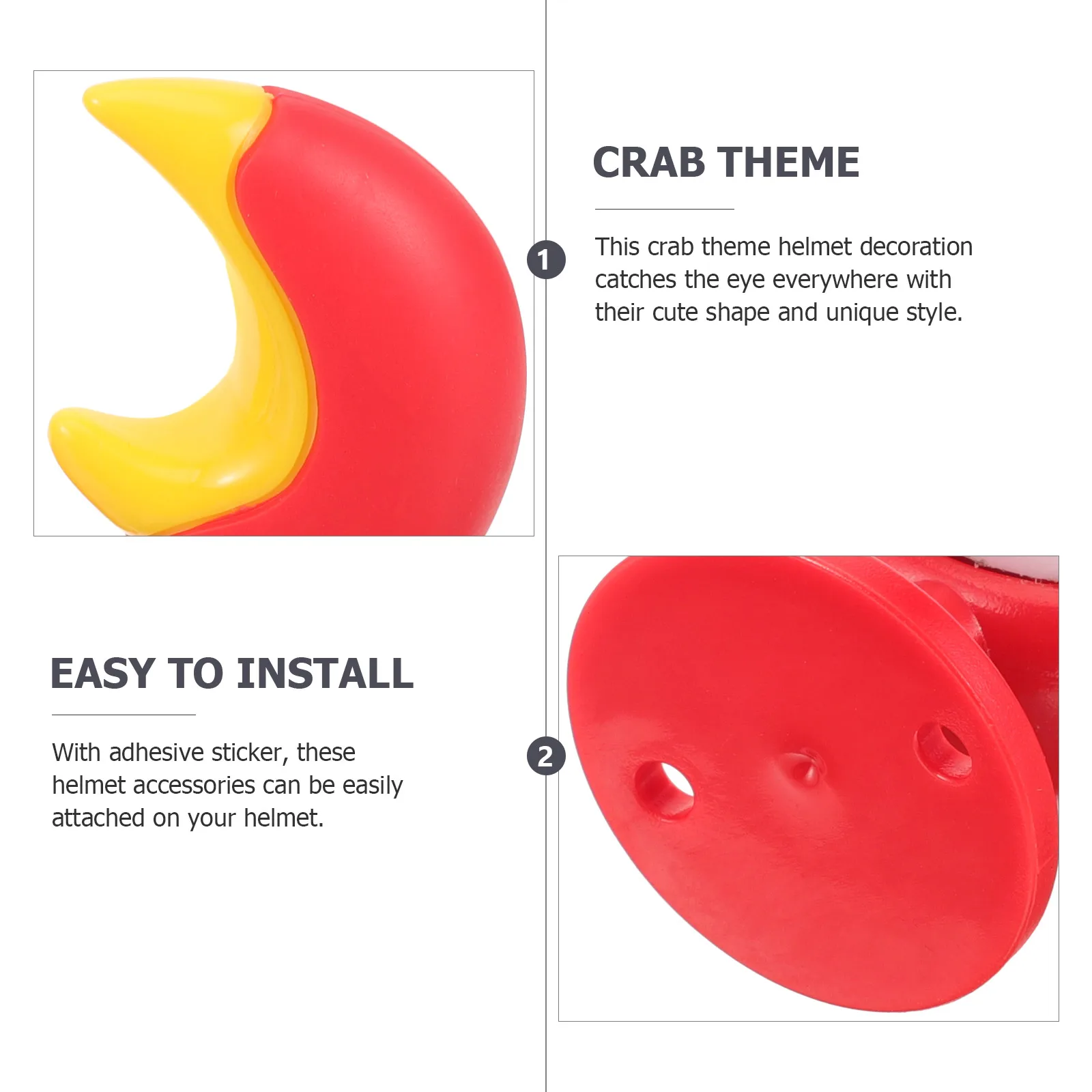 1 set 1 Set Motorcycle Crab Eyes Claws Decoration Cute Accessories Lightweight Durable Easy Install Scooter Motorbike Ornament
1 set 1 Set Motorcycle Crab Eyes Claws Decoration Cute Accessories Lightweight Durable Easy Install Scooter Motorbike Ornament