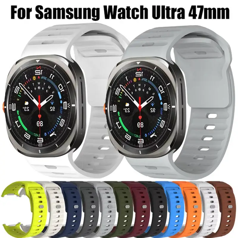 Спортивный силиконовый ремешок для Samsung Watch Ultra 47 мм, сменный браслет-браслет для Samsung Watch Ultra 47 мм, аксессуар для ремешка
Спортивный силиконовый ремешок для Samsung Watch Ultra 47 мм, сменный браслет-браслет для Samsung Watch Ultra 47 мм, аксессуар для ремешка