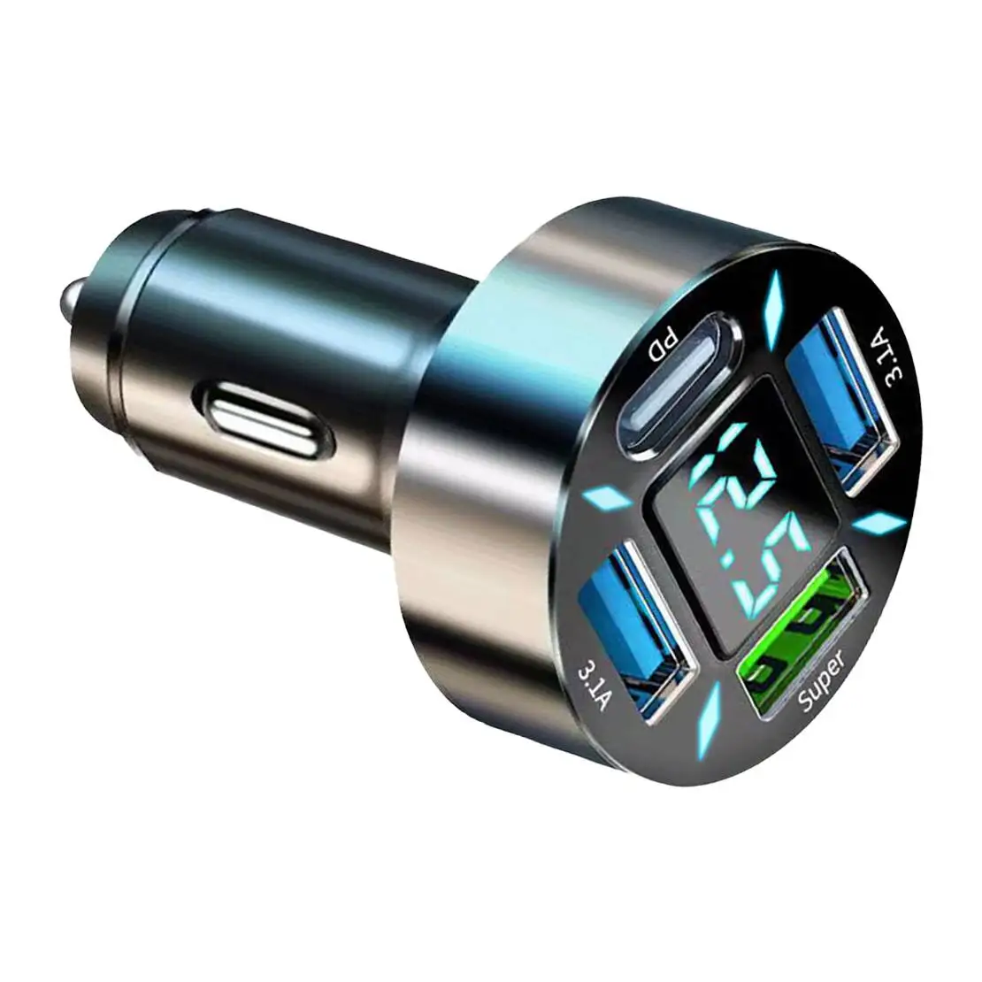 1PD+3USB Port Super Fast Car Phone Charger Cigarette Lighter Charging Adapter Universal for Boat Marine Notorcycle ATV RV
1PD+3USB Port Super Fast Car Phone Charger Cigarette Lighter Charging Adapter Universal for Boat Marine Notorcycle ATV RV