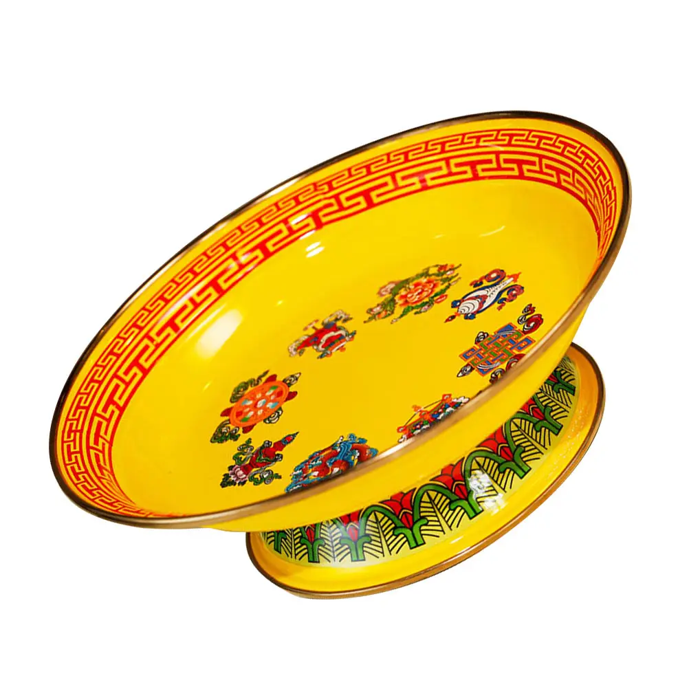Eight Plates Surface Temple Worship Decorative Decorative Fruit Tray Tray Fruit Holder Tribute
Eight Plates Surface Temple Worship Decorative Decorative Fruit Tray Tray Fruit Holder Tribute