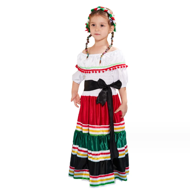 New Cosplay Costumes, Colorful Ethnic Style Little Girl Dresses, Traditional Costumes, Halloween, Party, and Stage Costumes
New Cosplay Costumes, Colorful Ethnic Style Little Girl Dresses, Traditional Costumes, Halloween, Party, and Stage Costumes