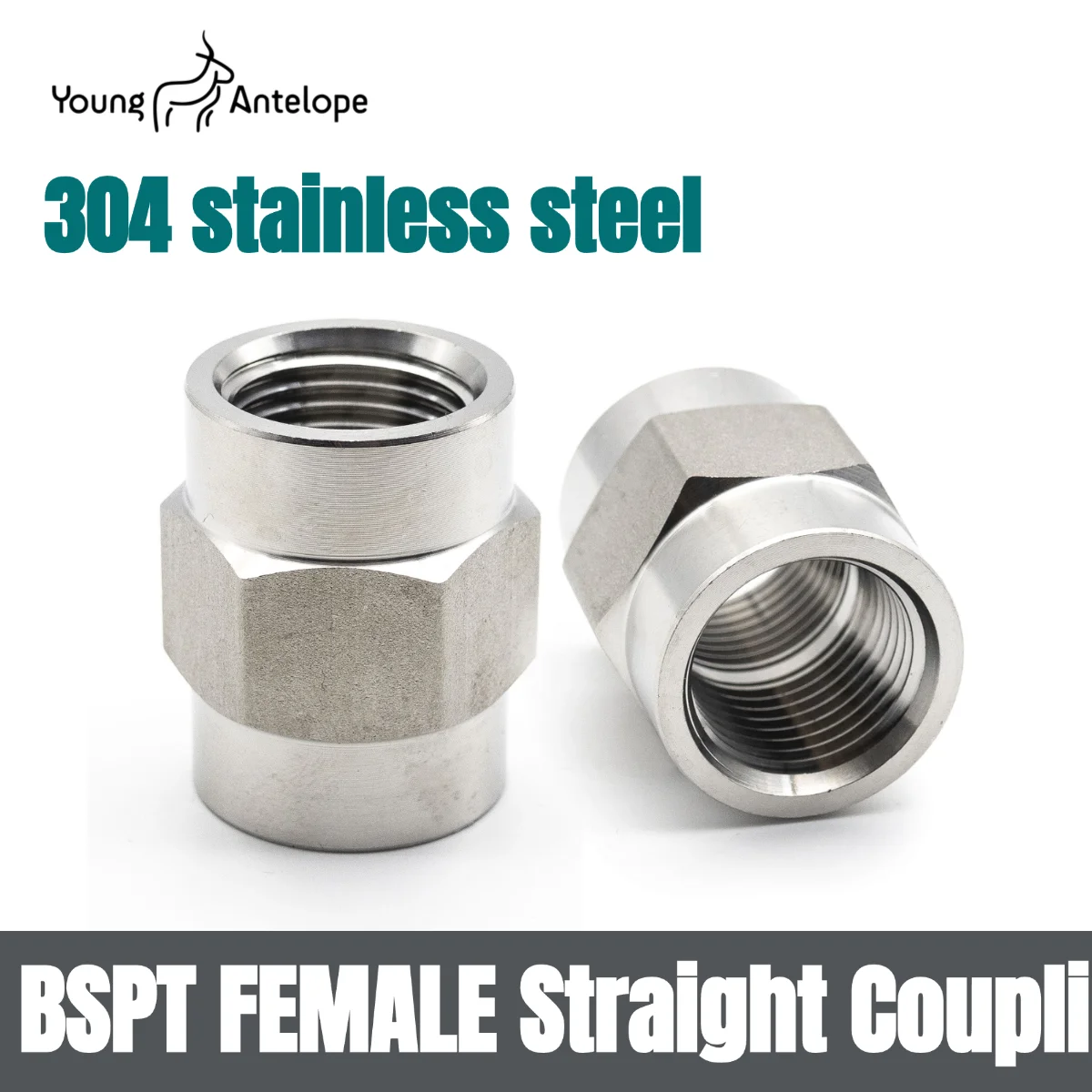 304 Stainless Steel Thickened Hexagonal Double Inner Thread Straight Connector Pipe Coupling Threaded Reducer Adapter Fittings
304 Stainless Steel Thickened Hexagonal Double Inner Thread Straight Connector Pipe Coupling Threaded Reducer Adapter Fittings