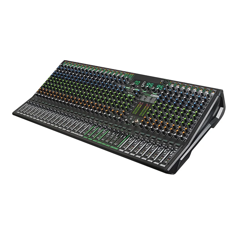 China Audio Console Mixer Supplier USB Connection Built-in 256 Reverb Effect 16 24 Digital Professional Audio Mixer
China Audio Console Mixer Supplier USB Connection Built-in 256 Reverb Effect 16 24 Digital Professional Audio Mixer