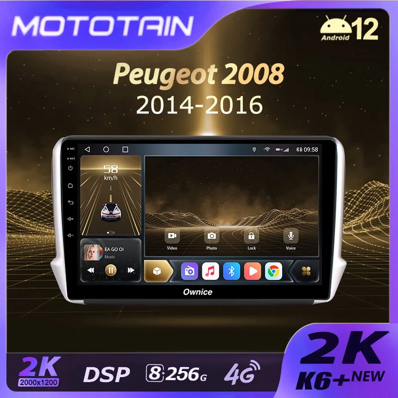 ła infotainment Ownice K6+ 2K dla Peugeot 2008 1 2013-2020 Radio samochodowe Nawigacja Wideo Stereo Odtwarzacz multimedialny GPS Android 12 360
ła infotainment Ownice K6+ 2K dla Peugeot 2008 1 2013-2020 Radio samochodowe Nawigacja Wideo Stereo Odtwarzacz multimedialny GPS Android 12 360