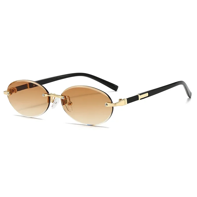 2025 Popular Women Men Shades Oval Sun Glasses For Female Summer UV400 Rimless Girls Sunglasses Gradient Lens
2025 Popular Women Men Shades Oval Sun Glasses For Female Summer UV400 Rimless Girls Sunglasses Gradient Lens