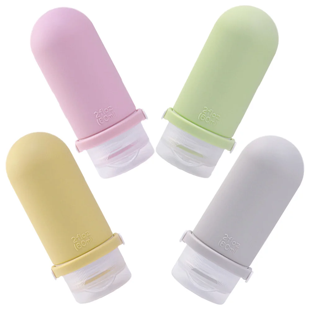 4Pcs Travel Size Leakproof Silicone Bottles Travel Toiletries Containers Shampoo Lotion 60ml Storage Bag Shampoo Bottles
4Pcs Travel Size Leakproof Silicone Bottles Travel Toiletries Containers Shampoo Lotion 60ml Storage Bag Shampoo Bottles