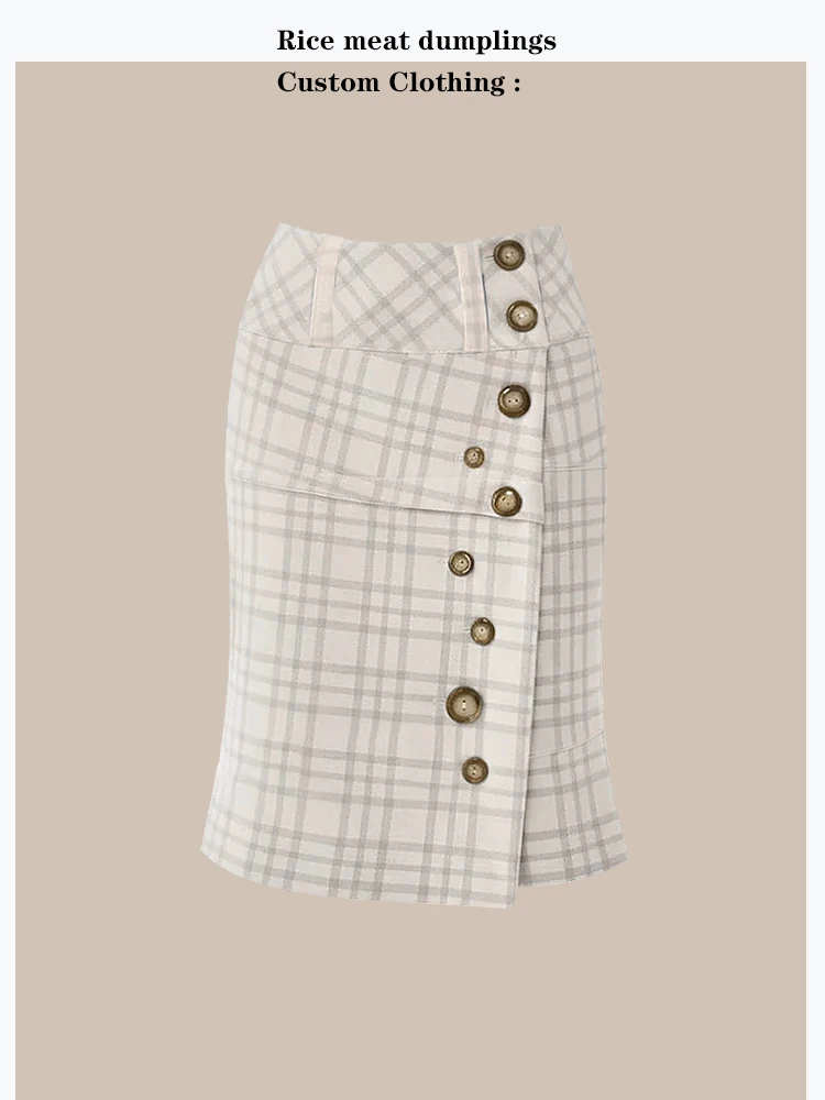 Elegant Commuter Plaid Skirt with Unique Button Design in Laurus Green Fashion Retro Style for Women
Elegant Commuter Plaid Skirt with Unique Button Design in Laurus Green Fashion Retro Style for Women