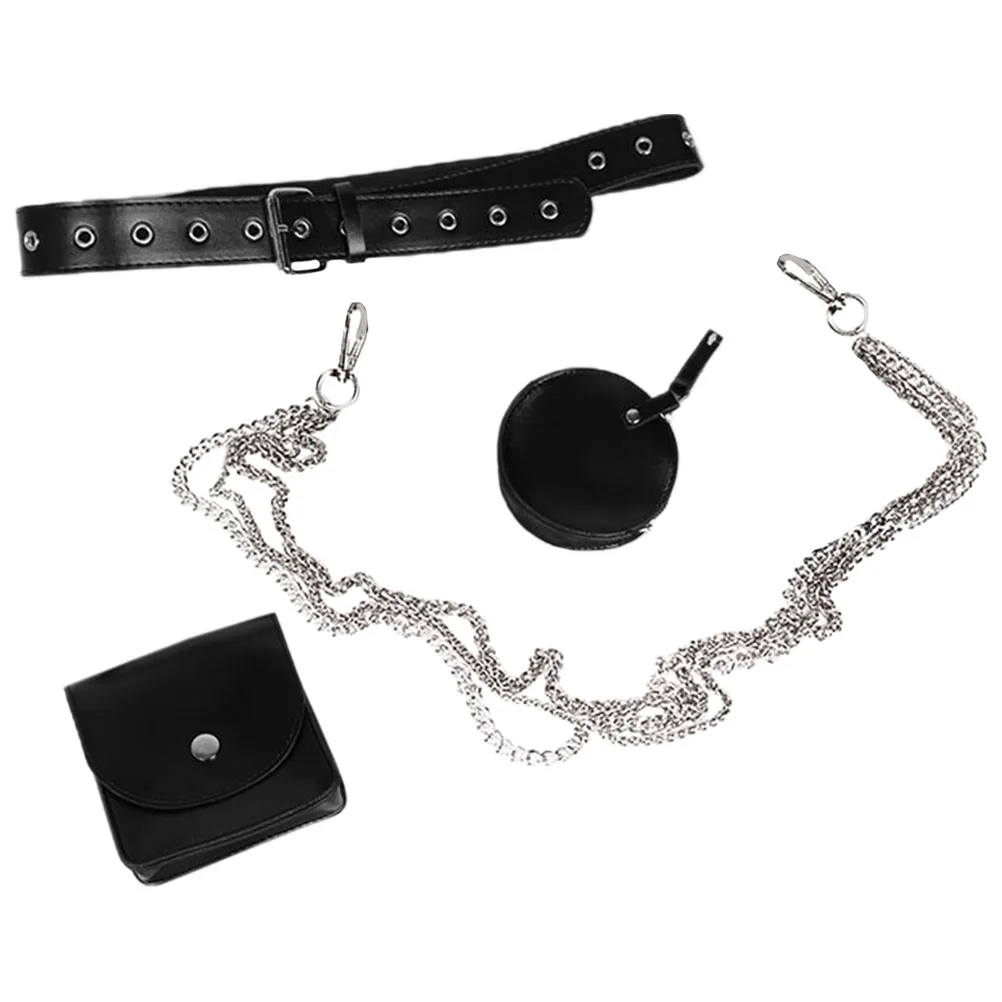 Chain Waist Bag Black PU Adjustable Strap Women Hip Hop Style Bag Small Fanny Pack Travel Prom Daily Wear Stylish Belt
Chain Waist Bag Black PU Adjustable Strap Women Hip Hop Style Bag Small Fanny Pack Travel Prom Daily Wear Stylish Belt