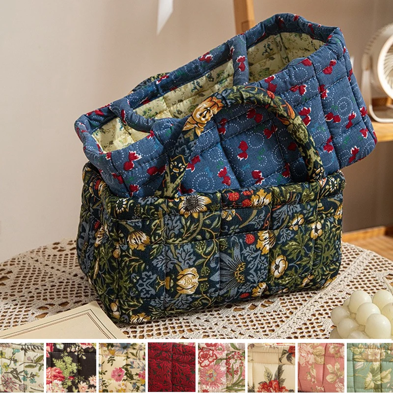 Rural Style Foldable Storage Basket with Handle Multi Purpose Organizer 22x12cm for Closet Laundry Toys Home Quilted Fabric Bin
Rural Style Foldable Storage Basket with Handle Multi Purpose Organizer 22x12cm for Closet Laundry Toys Home Quilted Fabric Bin