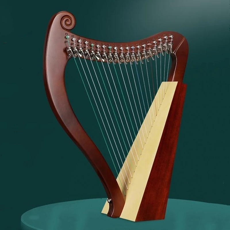 19 String Irish Harp Stage Performance Professional Portable String Musical Instrument Wooden Harp with Accessories
19 String Irish Harp Stage Performance Professional Portable String Musical Instrument Wooden Harp with Accessories