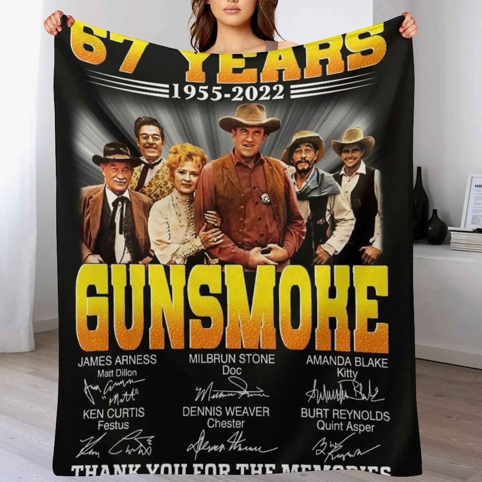 67 years Gunsmoke Throw Blanket Decorative Beds Blankets For Bed Shaggy manga Blankets
67 years Gunsmoke Throw Blanket Decorative Beds Blankets For Bed Shaggy manga Blankets