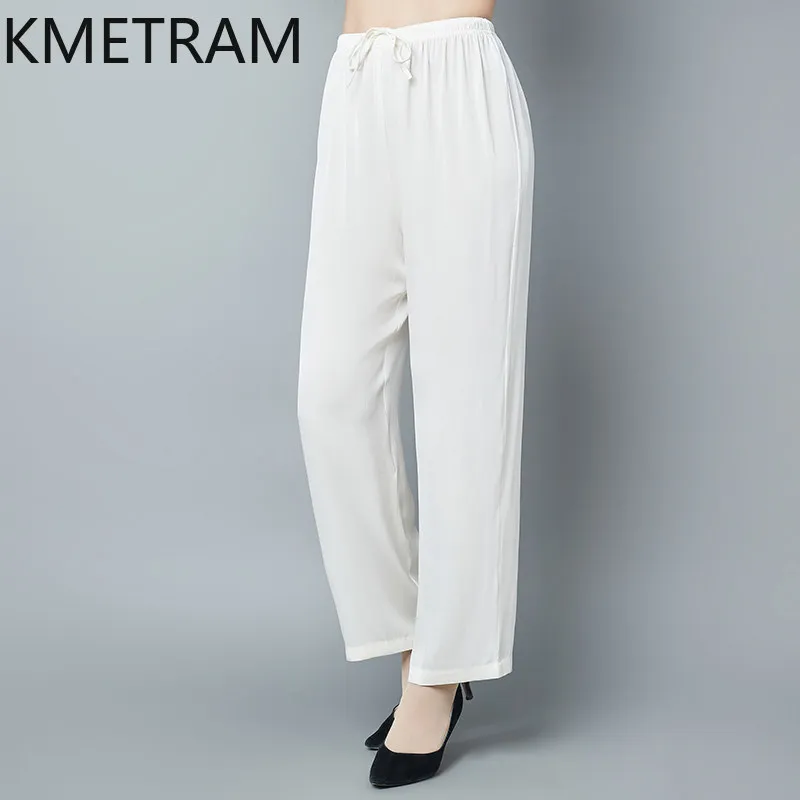 KMETRAM 91% Real Mulberry Silk Pants Women 2026 Summer Comfortable Plus-size Casual Straight-leg Pants Woman Clothing Ropa Mujer
KMETRAM 91% Real Mulberry Silk Pants Women 2026 Summer Comfortable Plus-size Casual Straight-leg Pants Woman Clothing Ropa Mujer
