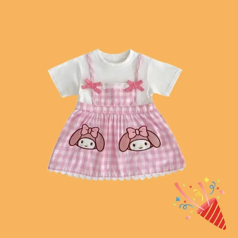 Sweet Hello Kitty Kawaii Anime Sanrio Ins Fashion Baby Plaid Shirt Dress Cute Short Sleeve Princess Skirt Clothes Gifts Toys
Sweet Hello Kitty Kawaii Anime Sanrio Ins Fashion Baby Plaid Shirt Dress Cute Short Sleeve Princess Skirt Clothes Gifts Toys