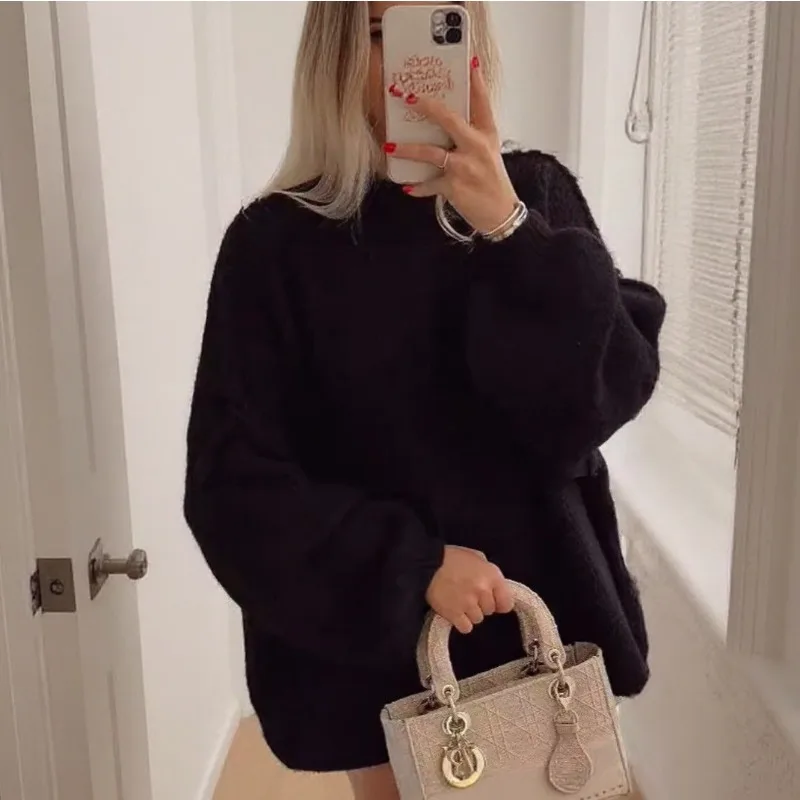 Women's Autumn/Winter Top Sweater Knitted Round Neck Pullover Long Sleeve Simple Comfortable Casual Soft Niche Versatile Skinny 
Women's Autumn/Winter Top Sweater Knitted Round Neck Pullover Long Sleeve Simple Comfortable Casual Soft Niche Versatile Skinny
