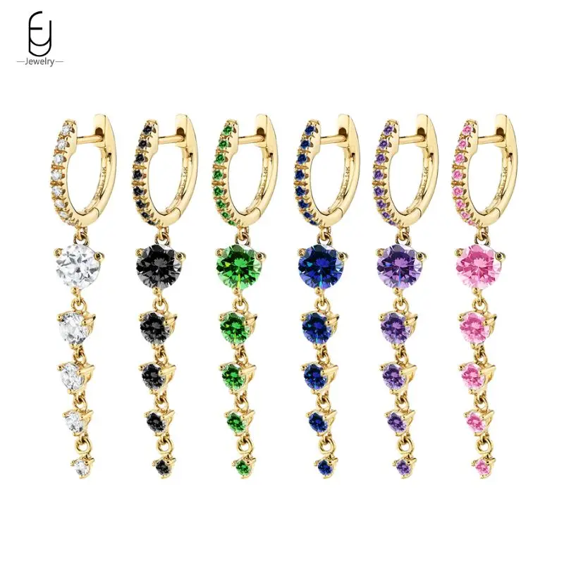 925 Sterling Silver Ear Needle Luxury Round Crystal Pendant Earrings Colorful Zircon Hoop Earrings for Women Fine Jewelry Gifts
925 Sterling Silver Ear Needle Luxury Round Crystal Pendant Earrings Colorful Zircon Hoop Earrings for Women Fine Jewelry Gifts
