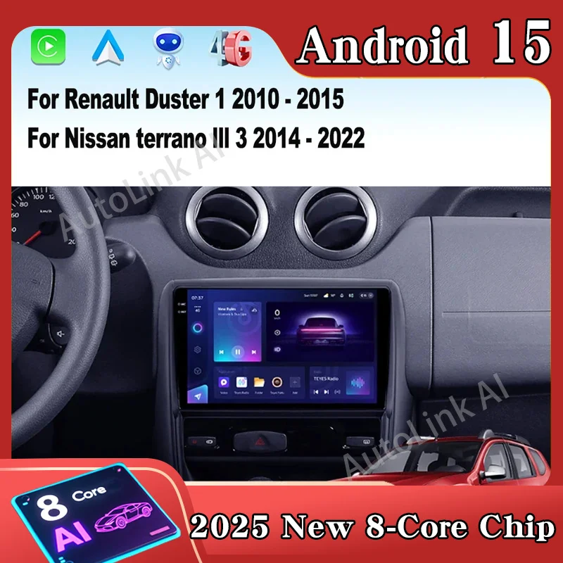 Android 16 Carplay For Renault Duster 1 2010-2015 For Nissan terrano lll 3 2014-2022 Car Radio Auto 4G Navigation Multimedia
Android 16 Carplay For Renault Duster 1 2010-2015 For Nissan terrano lll 3 2014-2022 Car Radio Auto 4G Navigation Multimedia