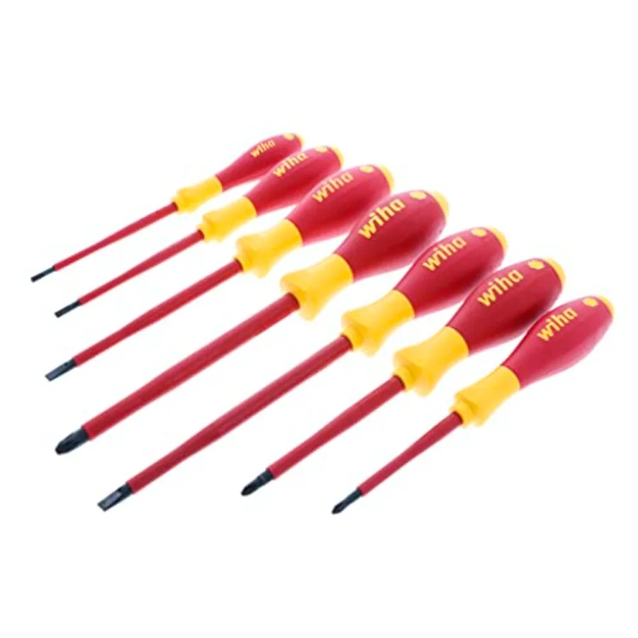 7-Piece Insulated SoftFinish Screwdriver Set 1000V VDE Certified Electrician Screwdrivers
7-Piece Insulated SoftFinish Screwdriver Set 1000V VDE Certified Electrician Screwdrivers
