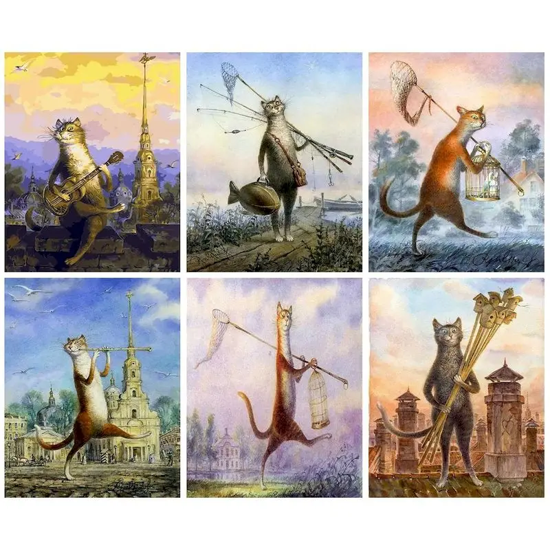 PhotoCustom Oil Painting By Numbers Diy Gift Cartoon Cat For Adults Coloring On Number Home Decoration Canvas Painting Handicraf
PhotoCustom Oil Painting By Numbers Diy Gift Cartoon Cat For Adults Coloring On Number Home Decoration Canvas Painting Handicraf