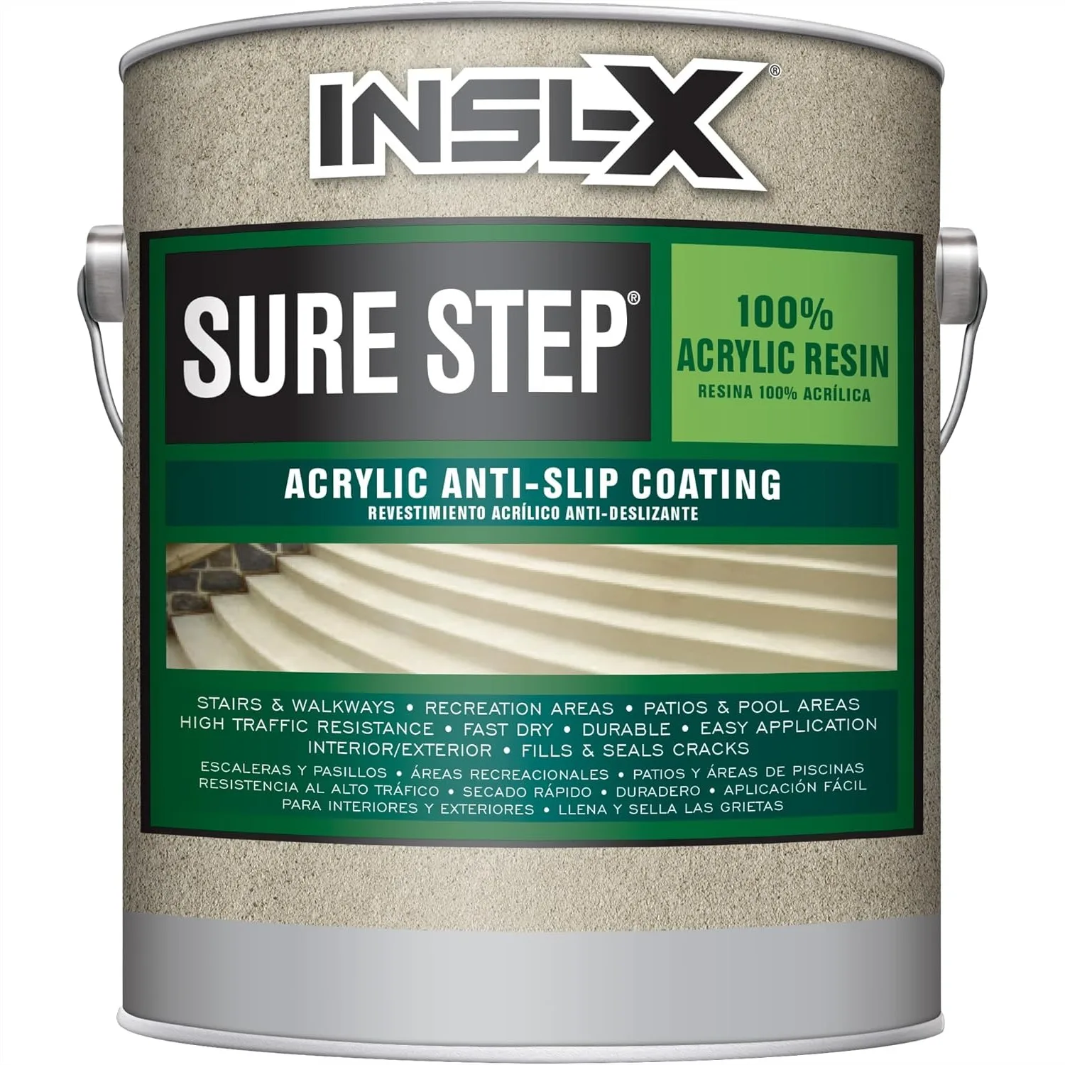Acrylic Anti-Slip Paint for Concrete Stairs, Patios, and Walkways, 1 Gallon Desert Sand
Acrylic Anti-Slip Paint for Concrete Stairs, Patios, and Walkways, 1 Gallon Desert Sand