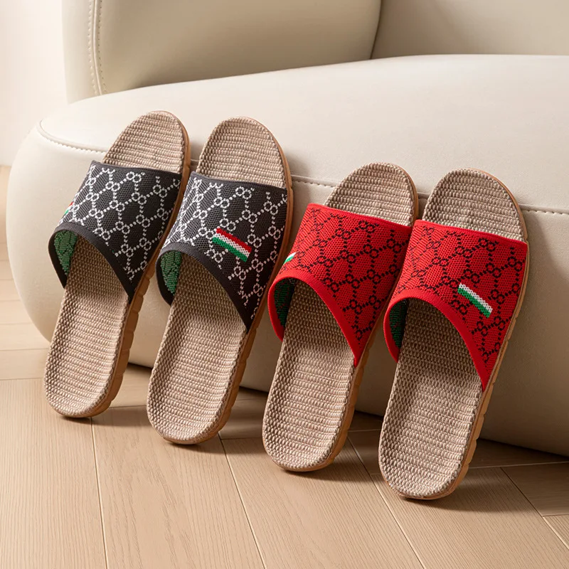Mesh Summer Slippers Women House Hemp Luxury Designer Shoes Ladies Flat Indoor Man Slides Couple Soft Non-Slip Floor Lightweight
Mesh Summer Slippers Women House Hemp Luxury Designer Shoes Ladies Flat Indoor Man Slides Couple Soft Non-Slip Floor Lightweight