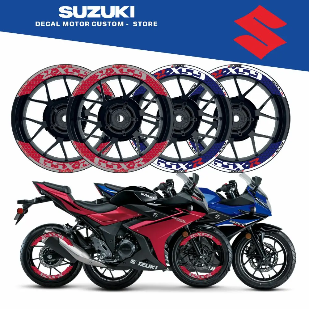 Multi color selection 8 pieces decals stripes for front + rear rim decals stickers 2-Piece Decals For SUZUKI GSX250R ABS GSXR250
Multi color selection 8 pieces decals stripes for front + rear rim decals stickers 2-Piece Decals For SUZUKI GSX250R ABS GSXR250