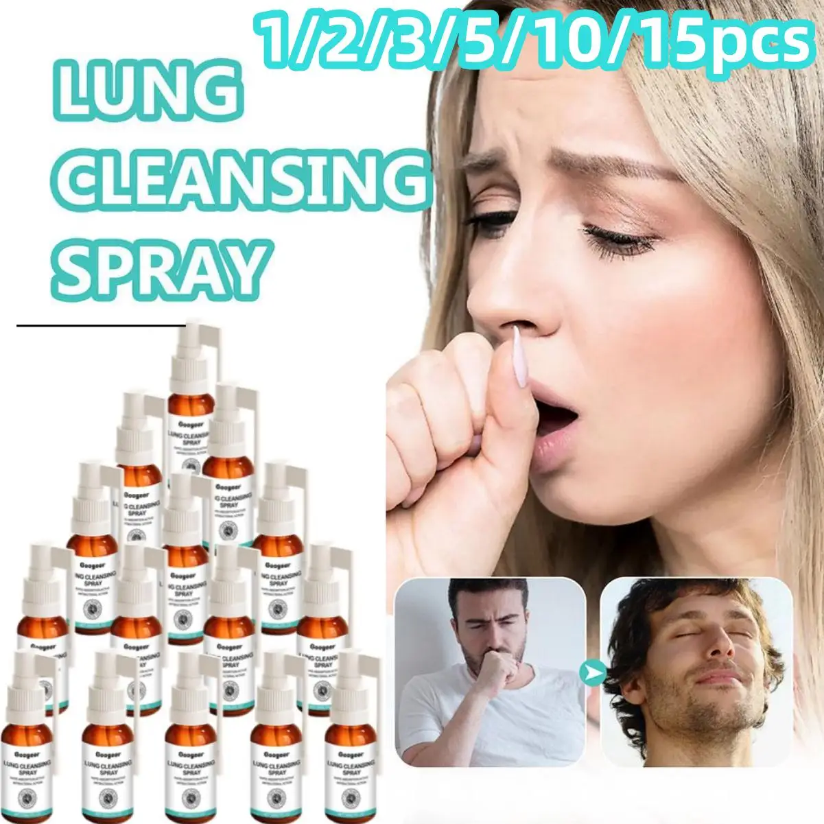 Lung Cleansing Spray Herbal Lung Cleanse Spray Mist-Powerful Lung Support Clean Inflammation Relieve Sore Quit Spray Health Care
Lung Cleansing Spray Herbal Lung Cleanse Spray Mist-Powerful Lung Support Clean Inflammation Relieve Sore Quit Spray Health Care