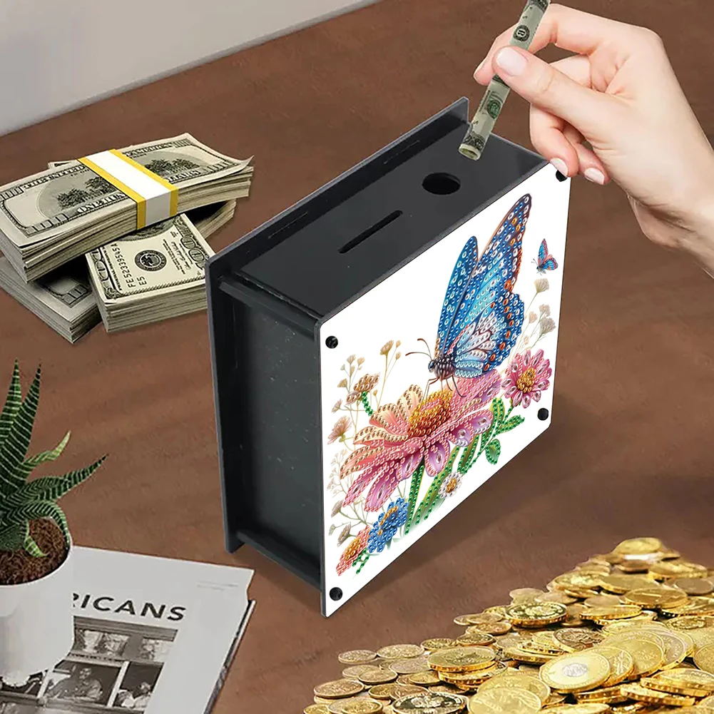 Flower Diamond Painting Money Saving Box Rhinestones Desktop Ornaments DIY Money Storage Box Diamond Art Decors for Home Decor
Flower Diamond Painting Money Saving Box Rhinestones Desktop Ornaments DIY Money Storage Box Diamond Art Decors for Home Decor
