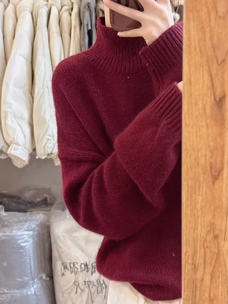 Ele красный вязаный свитер, женский внутренний свитер, повседневный, с высоким воротником, длинный свеч, обычный, тонкий, однотонный, зима, Новый год
Ele красный вязаный свитер, женский внутренний свитер, повседневный, с высоким воротником, длинный свеч, обычный, тонкий, однотонный, зима, Новый год