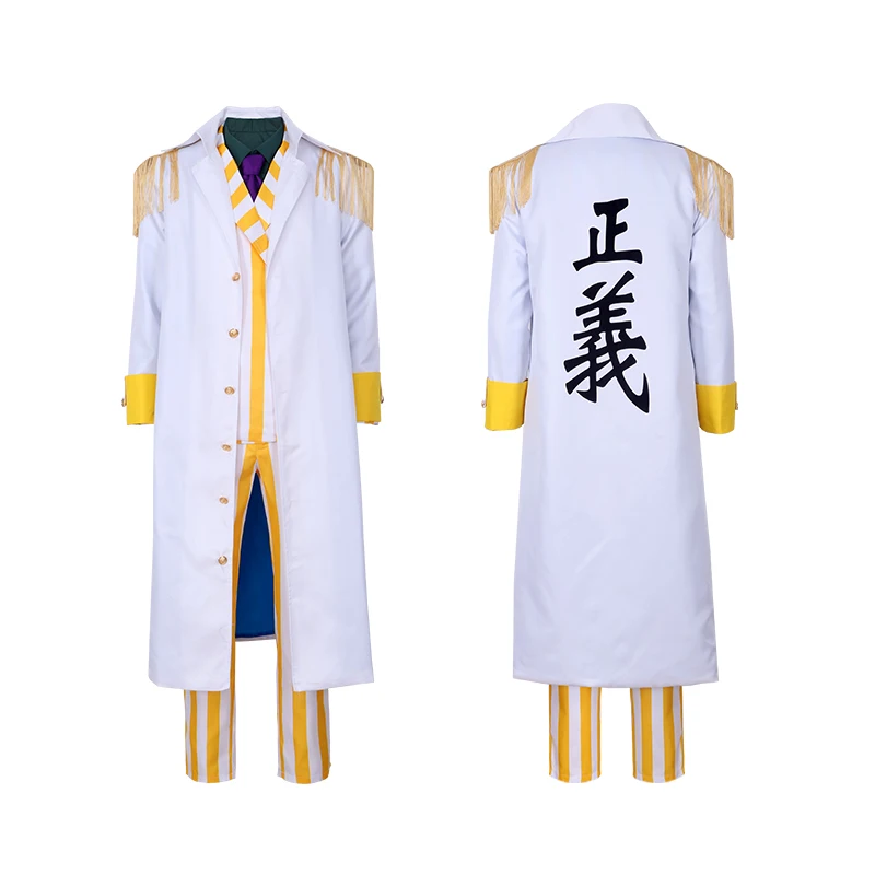 Anime Borsalino Cosplay Costume Admiral Kizaru Cloak And Uniform Suit Halloween Navy General Performance Costumes
Anime Borsalino Cosplay Costume Admiral Kizaru Cloak And Uniform Suit Halloween Navy General Performance Costumes