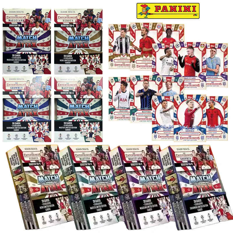 Topps 2024-25 Match Attax Booster Tin Ecl Messi Cr7 Mbappe Haaland Football Star Trading Card Game Box Birthday Gift Collection
Topps 2024-25 Match Attax Booster Tin Ecl Messi Cr7 Mbappe Haaland Football Star Trading Card Game Box Birthday Gift Collection