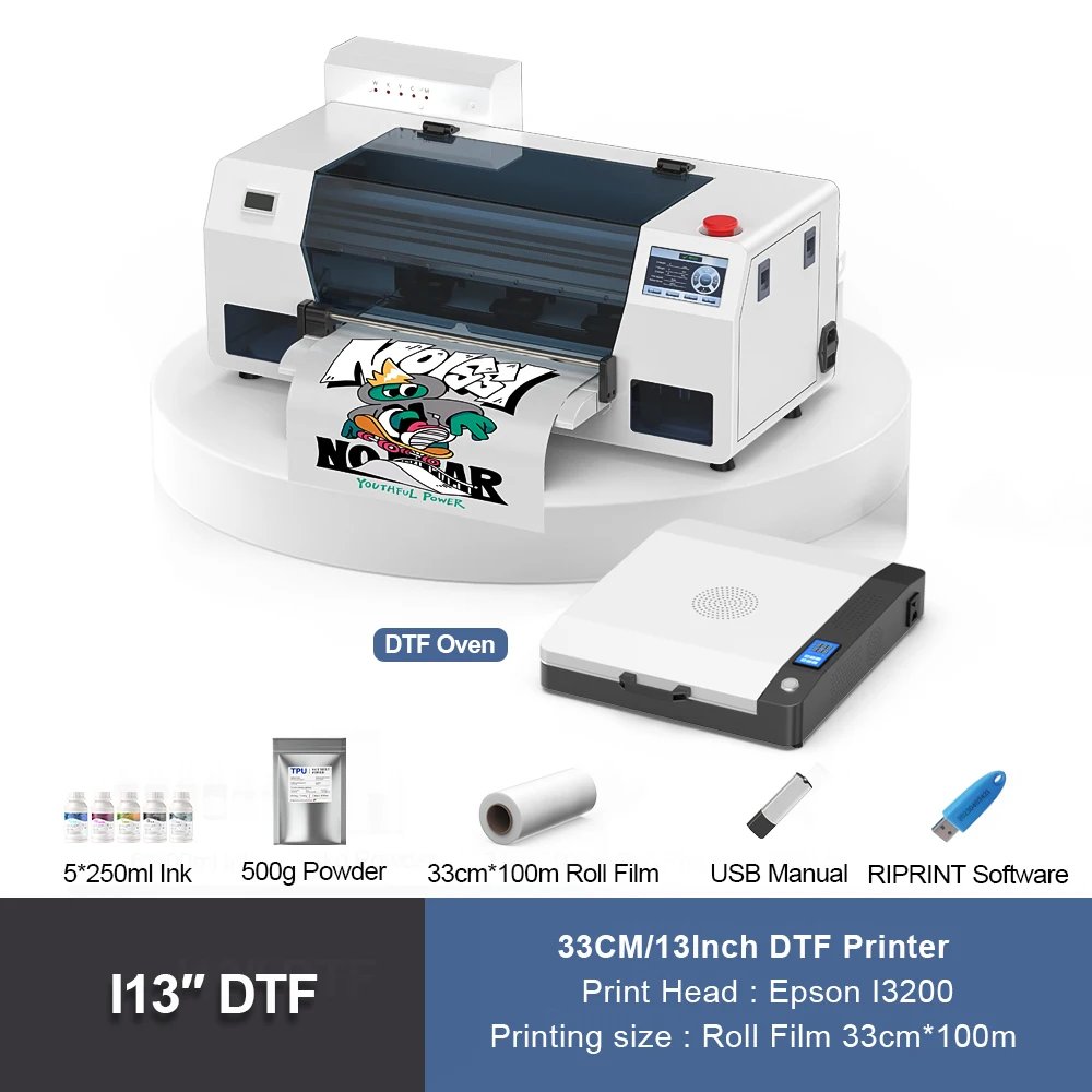 A3 DTF Printer with Powder Shaker Direct to Film Printer for Epson I3200 T-Shirt Printing Machine 13Inch DTF Printer for Clothes
A3 DTF Printer with Powder Shaker Direct to Film Printer for Epson I3200 T-Shirt Printing Machine 13Inch DTF Printer for Clothes