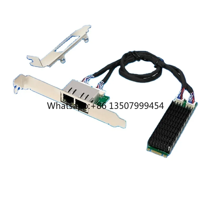 M.2 B+M I211-T2 Dual Port/RJ45 10/100/1000Mbps Gigabit Internal Ethernet Server Industrial Control Network Card in Stock
M.2 B+M I211-T2 Dual Port/RJ45 10/100/1000Mbps Gigabit Internal Ethernet Server Industrial Control Network Card in Stock