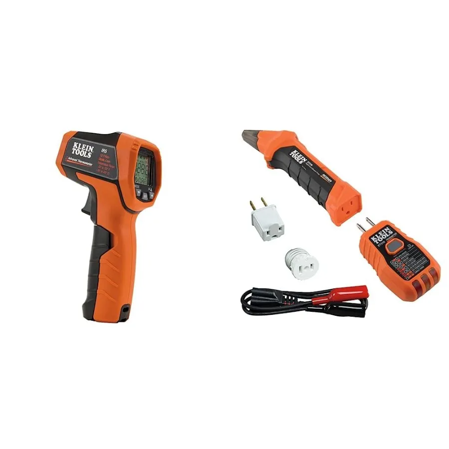 IR5 Dual Laser 12:1 Infrared Thermometer and 80016 Circuit Breaker Finder Tool Kit with Accessories 2-Piece Set Includes Cat. N
IR5 Dual Laser 12:1 Infrared Thermometer and 80016 Circuit Breaker Finder Tool Kit with Accessories 2-Piece Set Includes Cat. N