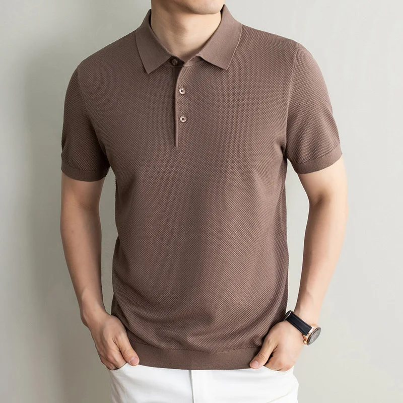 Men's T-shirt 2026 Charlessel Blended Knitted Lapel Short-sleeved Youth Net Color Business POLO Shirt
Men's T-shirt 2026 Charlessel Blended Knitted Lapel Short-sleeved Youth Net Color Business POLO Shirt