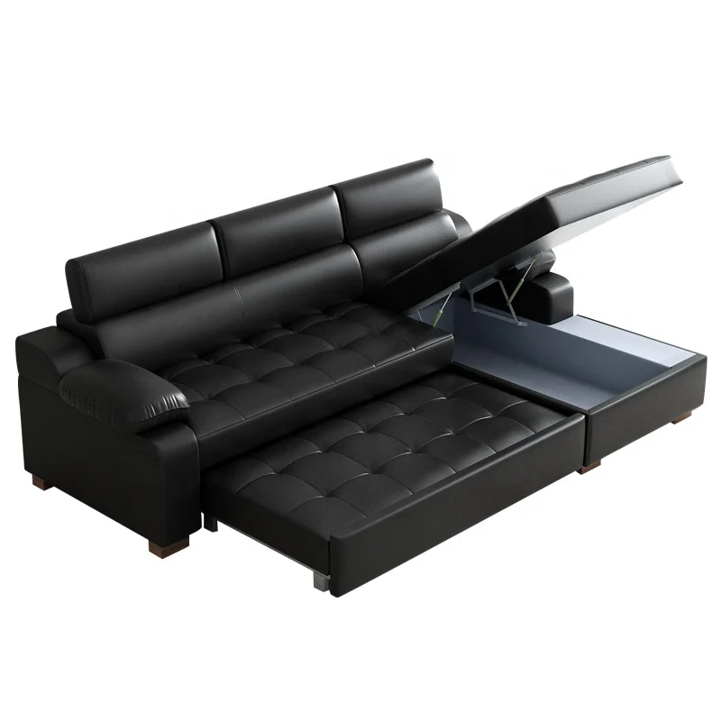Light Luxury Living Room Furniture Wholesale Price Custom Comfortable Multi-functional Black Leather Sofa Bed with Storage
Light Luxury Living Room Furniture Wholesale Price Custom Comfortable Multi-functional Black Leather Sofa Bed with Storage