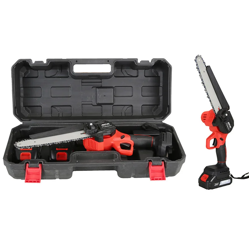 AT-CS0802 Portable 8 Inch Rechargeable Mini Cordless Electric Chainsaw Industrial DIY High-Power Battery Powered Wood
AT-CS0802 Portable 8 Inch Rechargeable Mini Cordless Electric Chainsaw Industrial DIY High-Power Battery Powered Wood