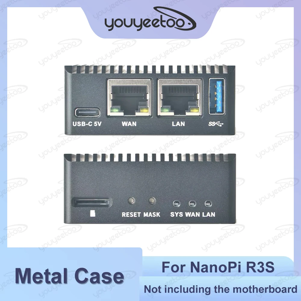 Metal Case for NanoPi R3S LTS /R76S/M5 Development Board Accessories Metal Protective Shell Without Motherboard
Metal Case for NanoPi R3S LTS /R76S/M5 Development Board Accessories Metal Protective Shell Without Motherboard