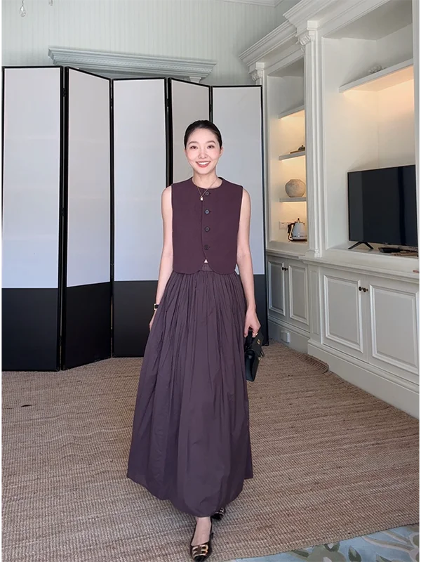 Женская юбка из хлопка и льна с высокой талией, утягивающая, в художественном стиле, летний универсальный комплект из топа и юбки, модный ансамбль
Женская юбка из хлопка и льна с высокой талией, утягивающая, в художественном стиле, летний универсальный комплект из топа и юбки, модный ансамбль