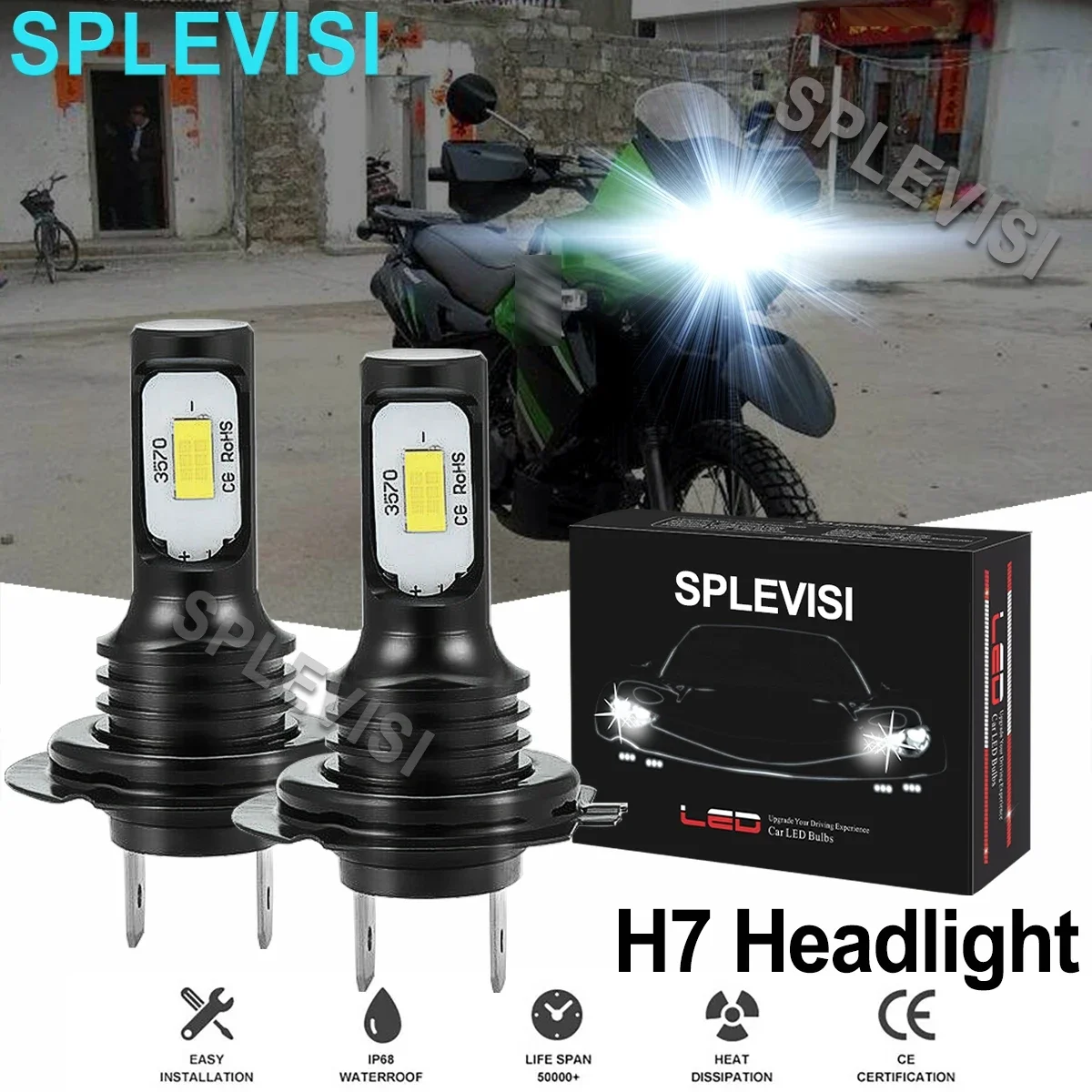 2x70W 6000K pure white Motorcycle LED Headlight Kit For Kawasaki KLR650 2008 2009 2010 2011 2012 2013 2014 2015 2016 2017 2018
2x70W 6000K pure white Motorcycle LED Headlight Kit For Kawasaki KLR650 2008 2009 2010 2011 2012 2013 2014 2015 2016 2017 2018