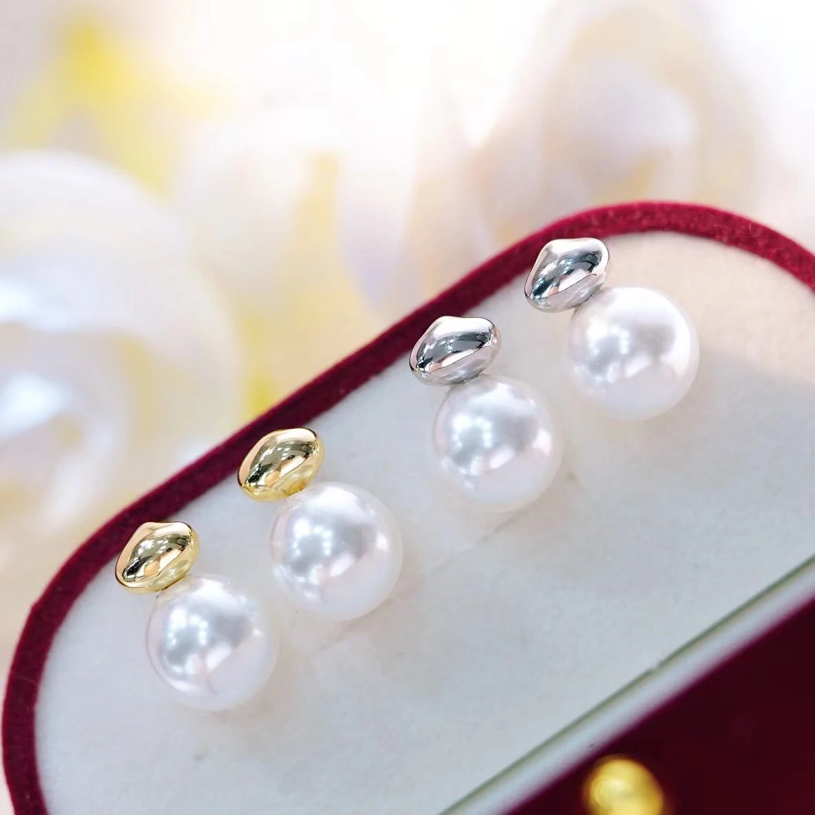 DIY 925 Sterling Silver Earrings Base Findings Mountings Jewelry Mounts Fittings Women's Accessories for 10-11mm Pearls Beads
DIY 925 Sterling Silver Earrings Base Findings Mountings Jewelry Mounts Fittings Women's Accessories for 10-11mm Pearls Beads